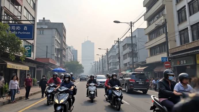 台灣為何肺腺癌風險高,特有突變「SBS22a」藏馬兜鈴酸風險痕跡,影響可能長達20年 2 臺灣空污示意圖