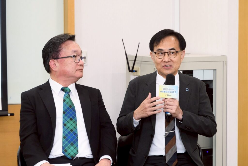 專家於記者會中說明糖尿病患者因社會負面觀感，可能影響就醫與疾病管理行為。