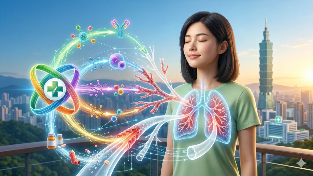 台灣氣喘患者接受生物製劑精準治療改善呼吸功能與生活品質