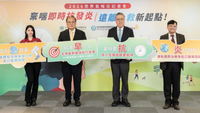 氣喘治療正從「發作才救急」走向「症狀出現即時抗發炎控制」。全台約有200萬名氣喘患者,但目前僅約70萬人已診斷且持續追蹤,代表仍有不少病友可能低估胸悶、久咳、喘鳴與呼吸困難等警訊。2026年世界氣喘日以「確保所有氣喘患者皆能取得抗發炎吸入治療」為主題,衛生福利部中央健康保險署與台灣胸腔暨重症加護醫學會共同提醒,短效緩解吸入劑雖能快速緩解支氣管收縮,卻無法處理氣道發炎根本問題