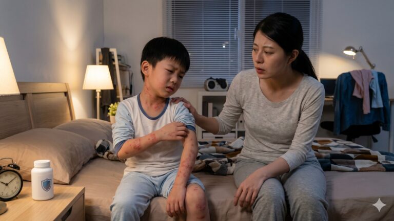 異位性皮膚炎可能影響孩童睡眠、生活品質與家庭照護壓力