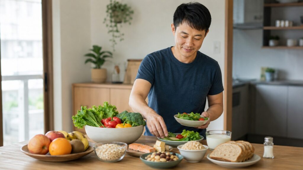 DASH飲食少鹽蔬果全穀與低脂蛋白質飲食原則