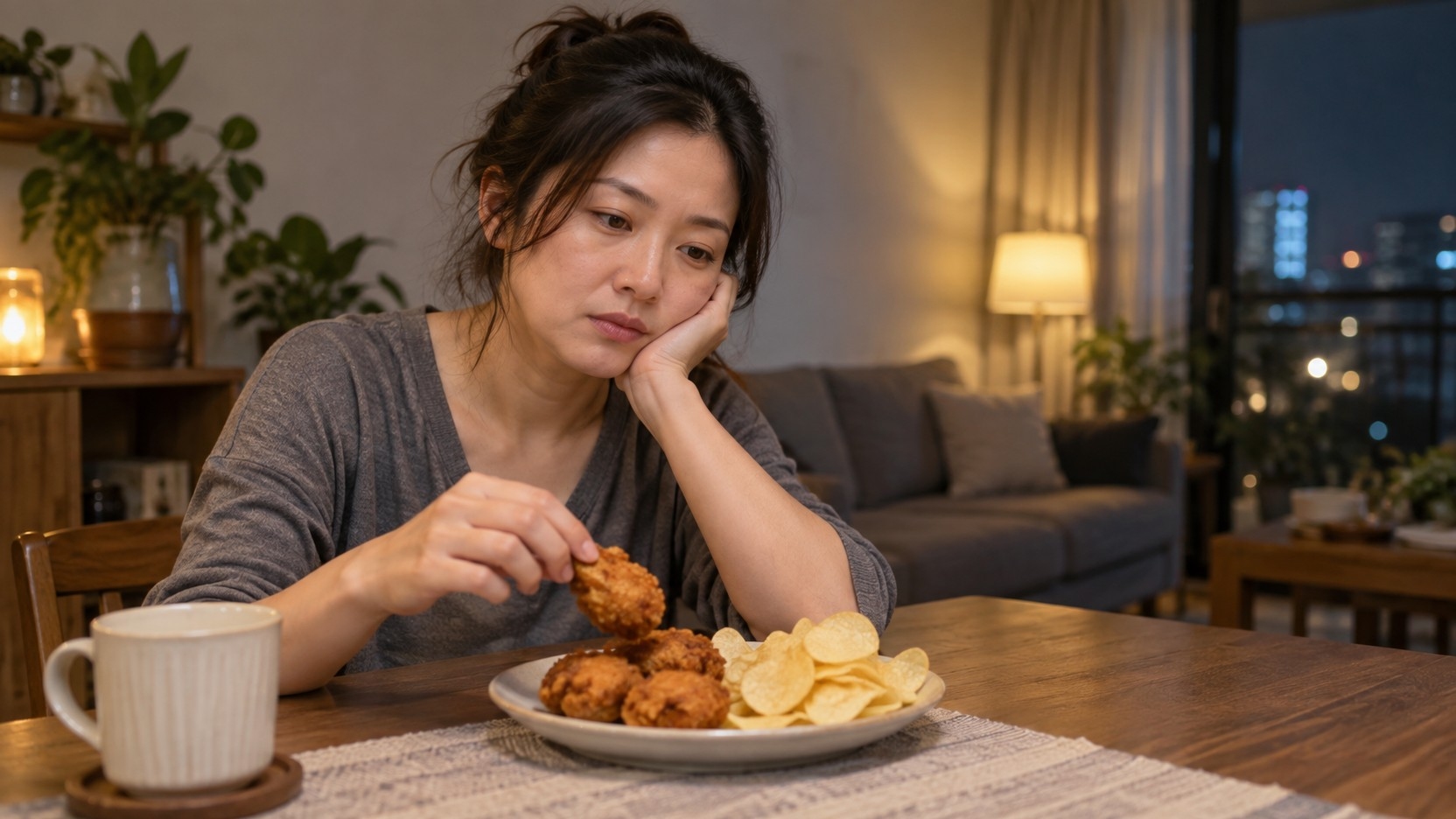 吃完鹹酥雞就跳過早餐？情緒性進食恐陷自責與挨餓循環